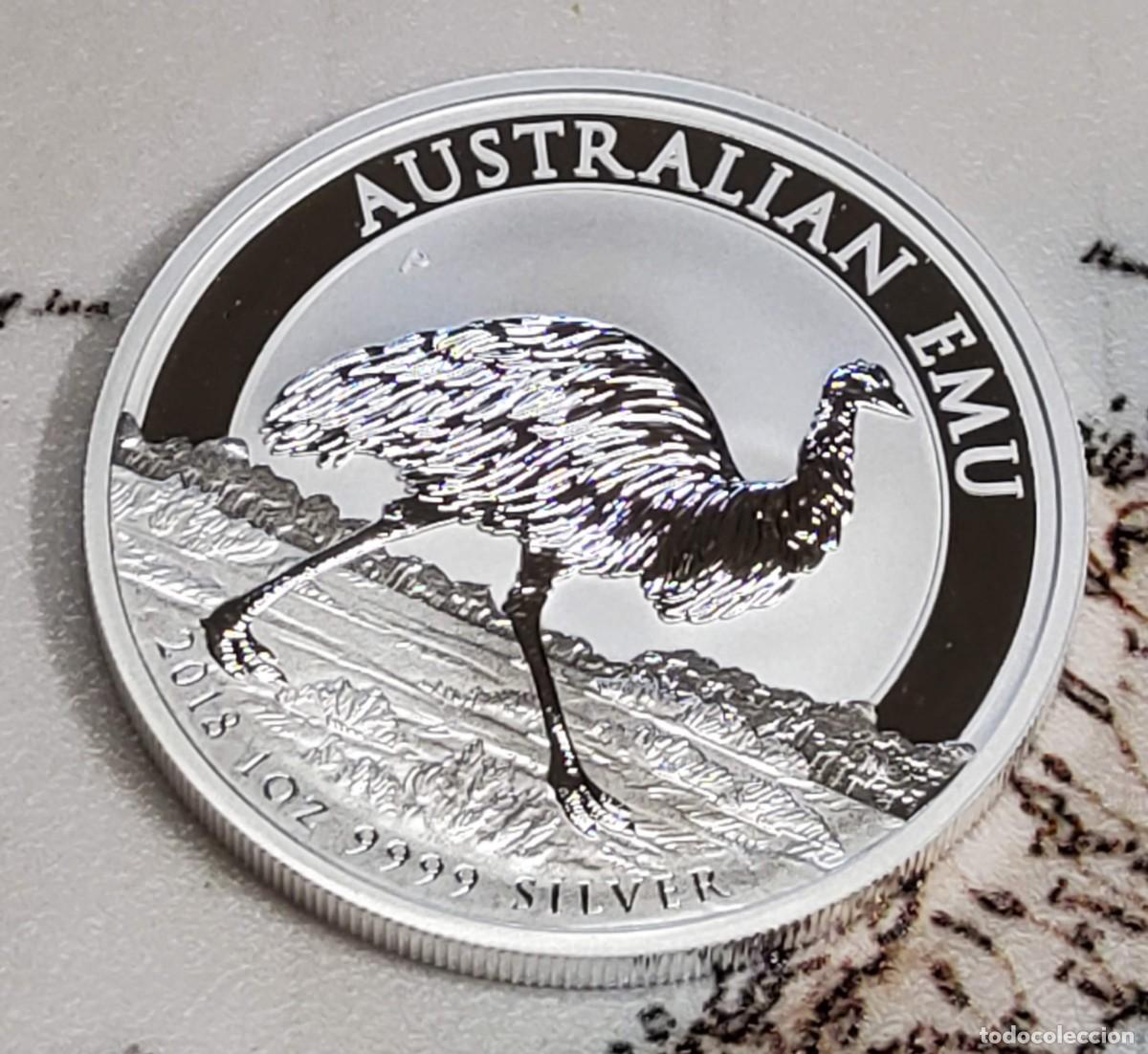 Monedas antiguas de Ocean&iacute;a: 1 DOLAR DE PLATA DE AUSTRALIA DEL 2018.PROOF.1 ONZA PLATA PURA 9999.