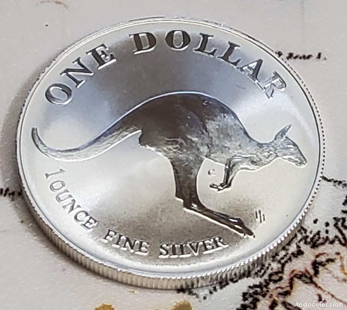 Monedas antiguas de Ocean&iacute;a: 1 DOLAR DE PLATA DE AUSTRALIA DEL 1993.PROOF.1 ONZA PLATA PURA 9999.