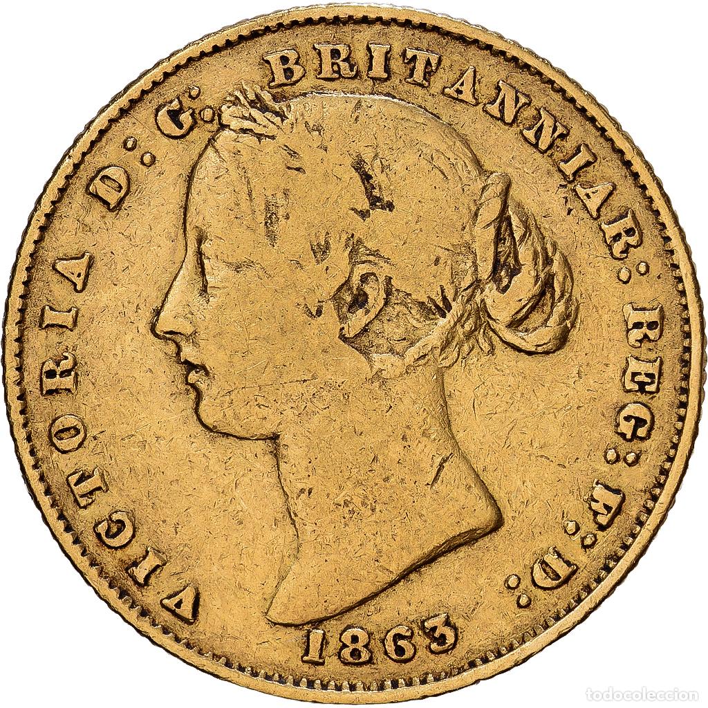 Monedas antiguas de Ocean&iacute;a: [#1118061] Australia, Victoria, Sovereign, 1863, Sydney, Oro, BC+, KM:4