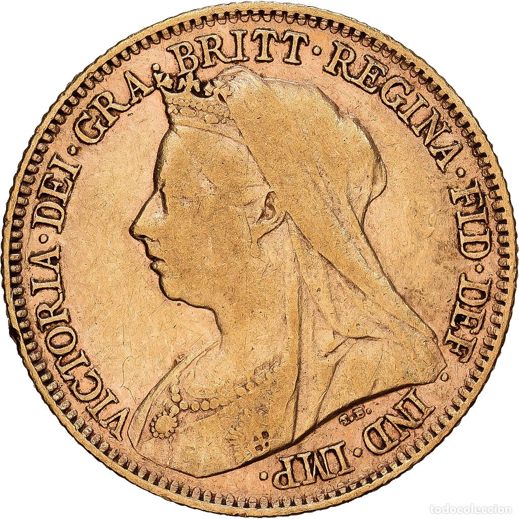 Monedas antiguas de Ocean&iacute;a: [#1121706] Australia, Victoria, 1/2 Sovereign, 1897, Sydney, Oro, MBC, KM:12