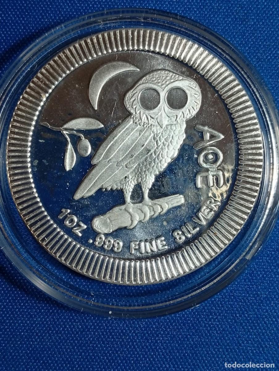 Monedas antiguas de Ocean&iacute;a: Onza de plat 999 ( 31,1 g ) Duho AOE a&ntilde;o: 2020