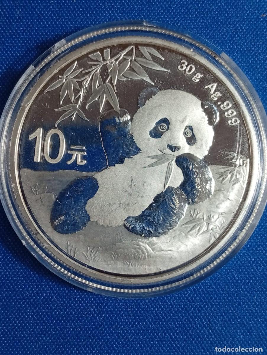 Monedas antiguas de Ocean&iacute;a: Panda de plata 999 ( 30 g ) China a&ntilde;o 2020