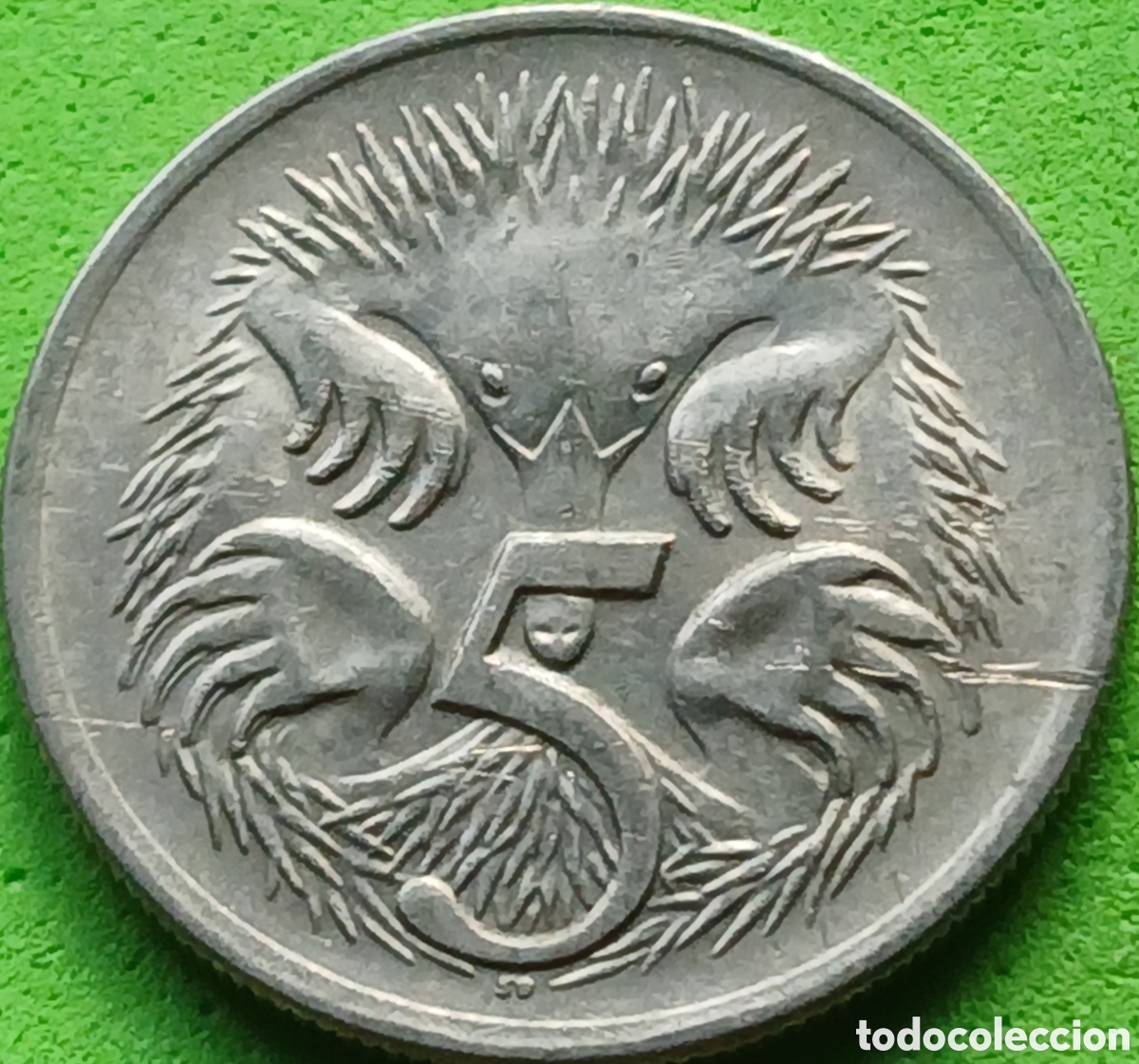 Monedas antiguas de Ocean&iacute;a: Australia 5 cents 1971 km#64