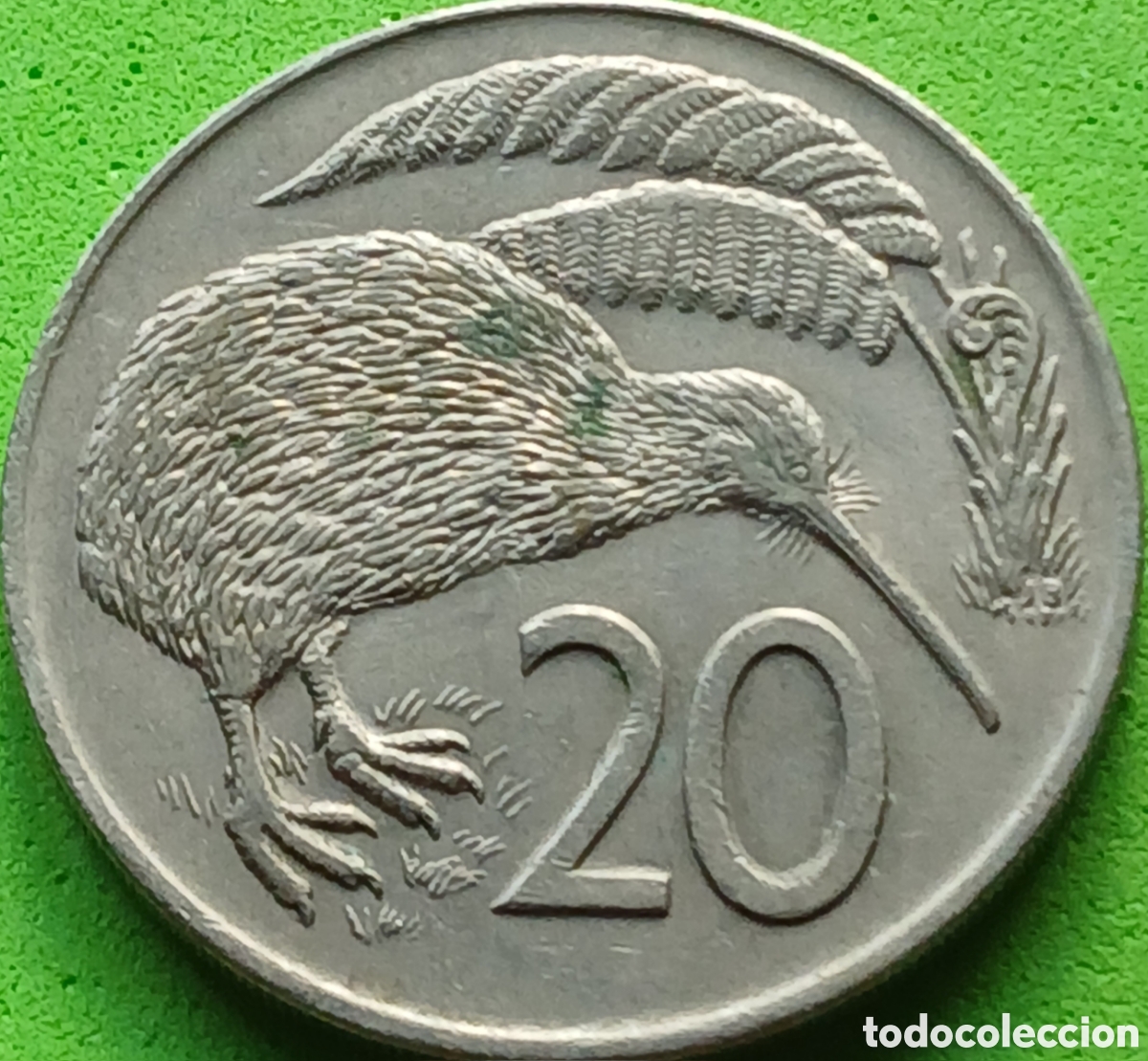 Monedas antiguas de Ocean&iacute;a: Nueva Zelanda 20 cents 1973 km#36