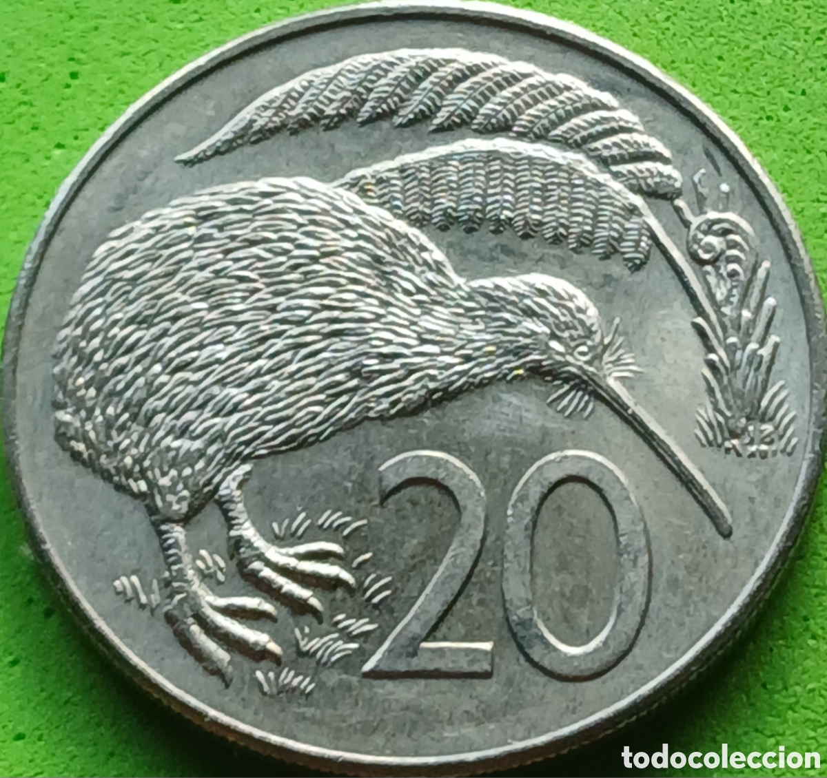 Monedas antiguas de Ocean&iacute;a: Nueva Zelanda 20 cents 1989 km#62