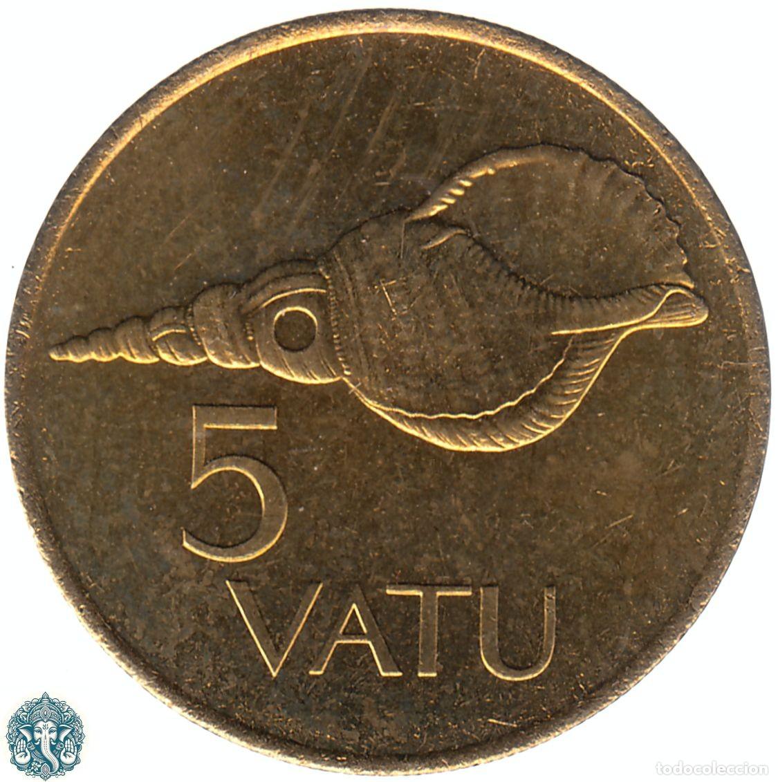 Monedas antiguas de Ocean&iacute;a: VANUATU 5 Vatu 1999 KM#5