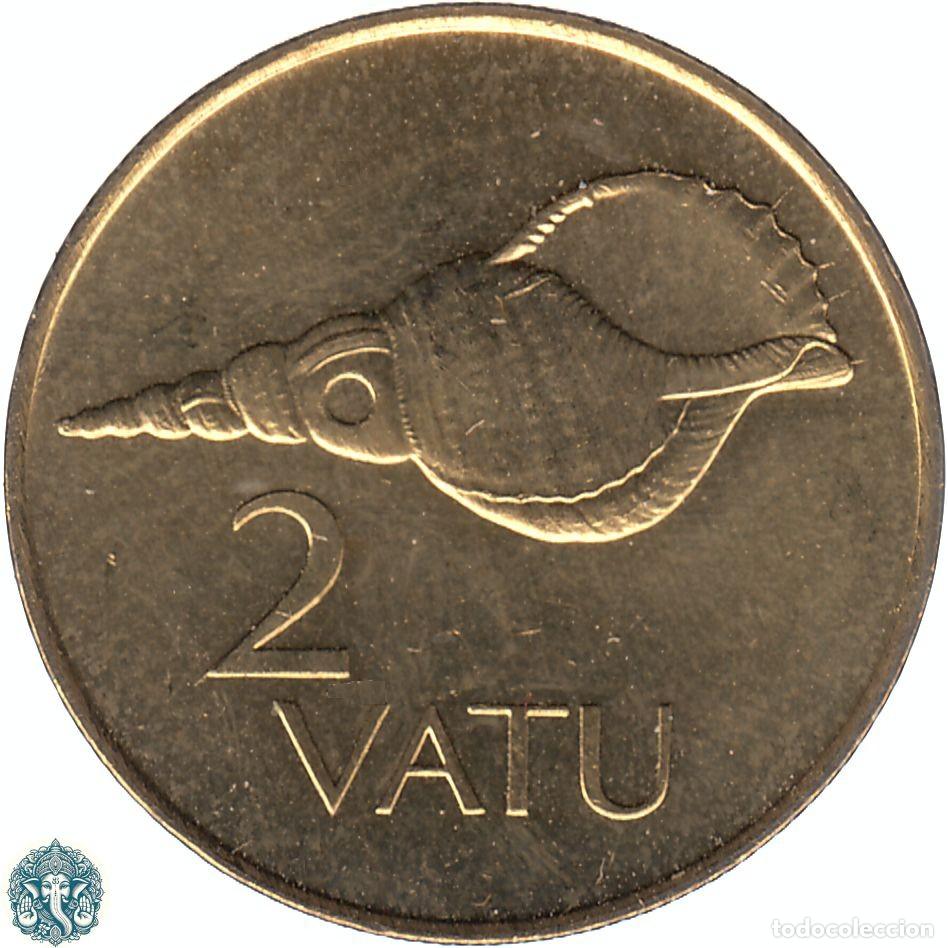 Monedas antiguas de Ocean&iacute;a: VANUATU 2 Vatu 2002 KM#4