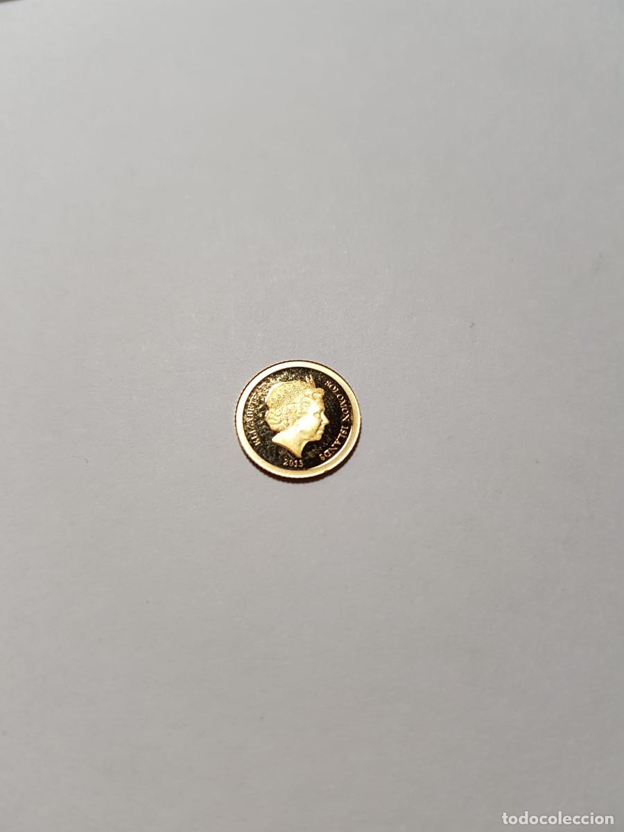 Monedas antiguas de Ocean&iacute;a: ISLAS SALOMON- 1 DOLAR-2013-ORO