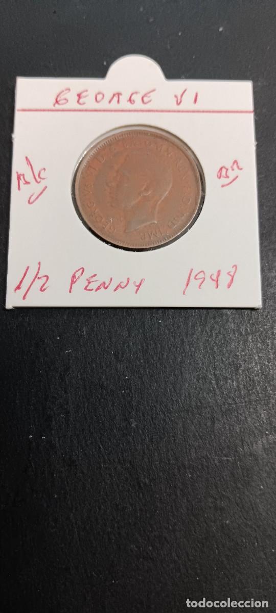 Monedas antiguas de Ocean&iacute;a: AUSTRALIA 1/2 PENNY 1948 BC KM=41 (BRONCE)GEORGE VI