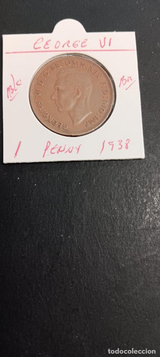 Monedas antiguas de Ocean&iacute;a: AUSTRALIA 1 PENNY 1938 BC KM=36 (BRONCE)GEORGE VI