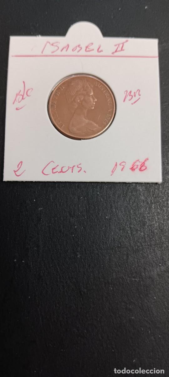 Monedas antiguas de Ocean&iacute;a: AUSTRALIA 2 CENTIMOS 1966 BC KM=63 (BRONCE) ISABEL II