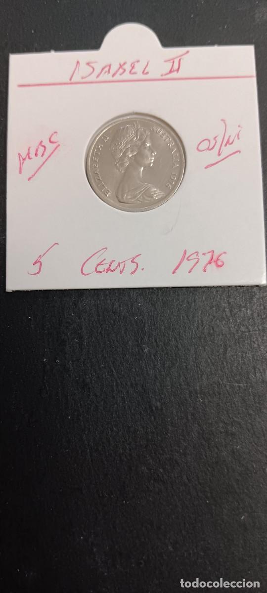 Monedas antiguas de Ocean&iacute;a: AUSTRALIA 5 CENTIMOS 1976 MBC KM=64 (CUPRONIQUEL) ISABEL II