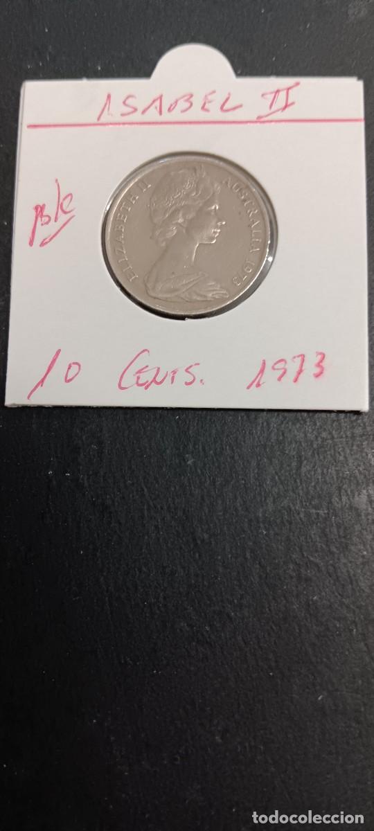Monedas antiguas de Ocean&iacute;a: AUSTRALIA 10 CENTIMOS 1973 BC KM=65 (CUPRONIQUEL) ISABEL II