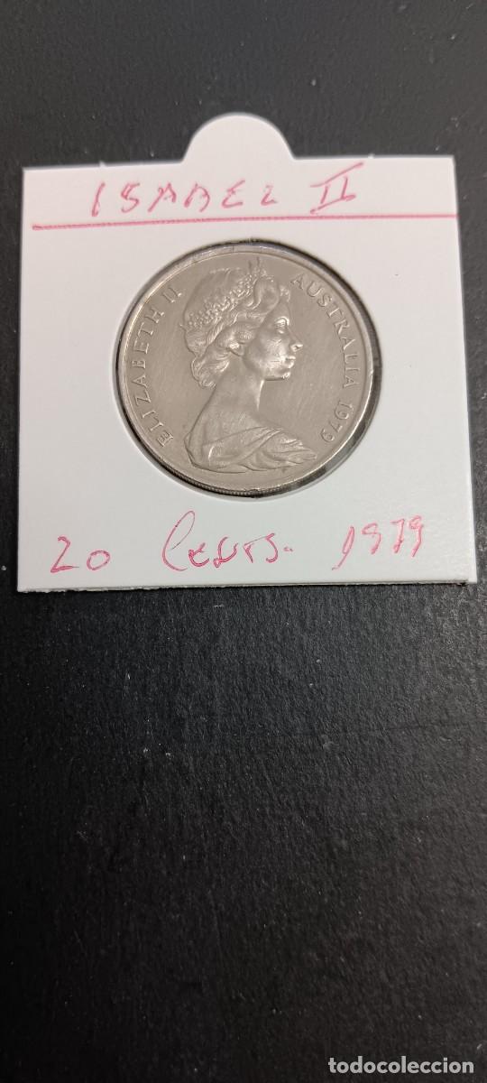 Monedas antiguas de Ocean&iacute;a: AUSTRALIA 20 CENTIMOS 1970 BC KM=66 (CUPRONIQUEL) ISABEL II