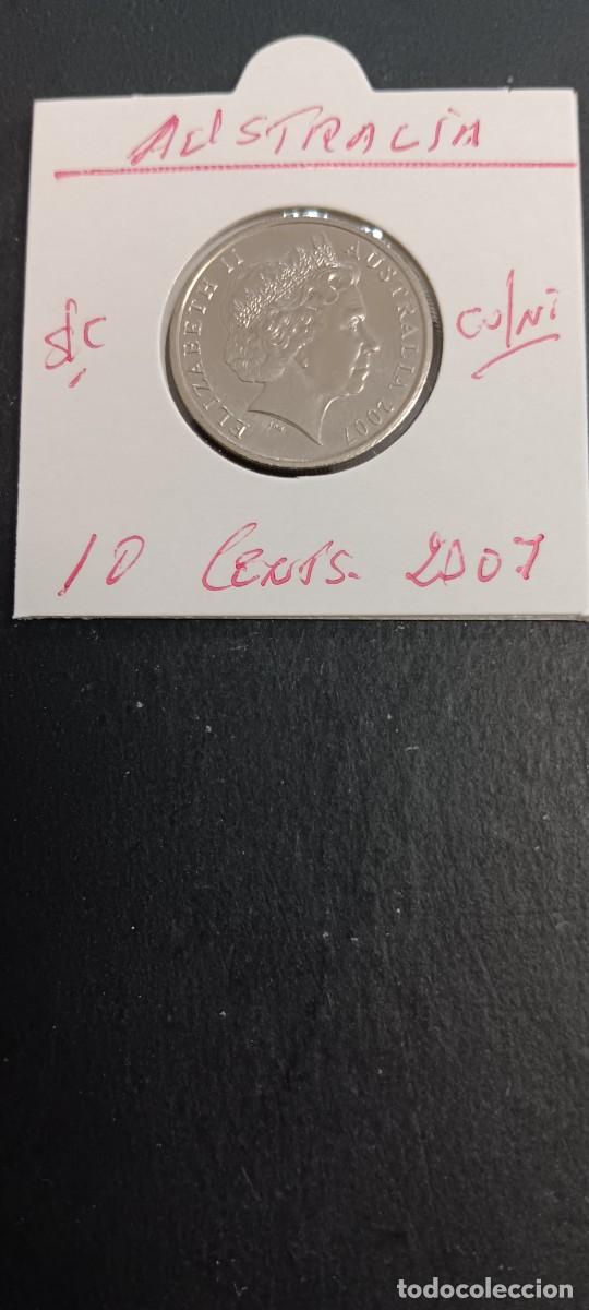 Monedas antiguas de Ocean&iacute;a: AUSTRALIA 10 CENTIMOS 2007 S/C KM=402(CUPROIQUEL) ISABEL II