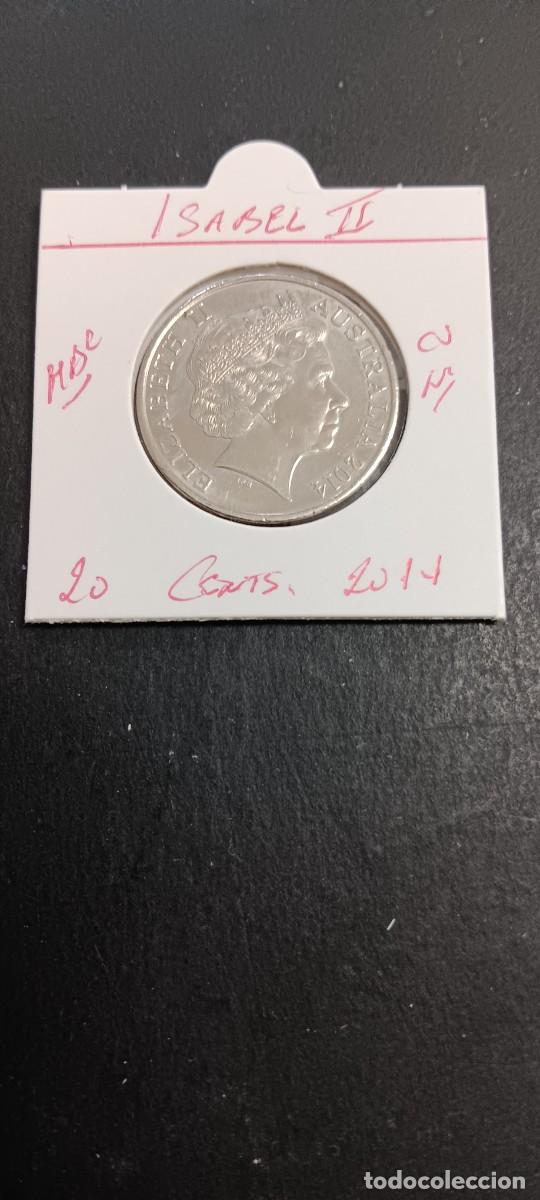 Monedas antiguas de Ocean&iacute;a: AUSTRALIA 20 CENTIMOS 2014 MBC KM=403(CUPROIQUEL) ISABEL II