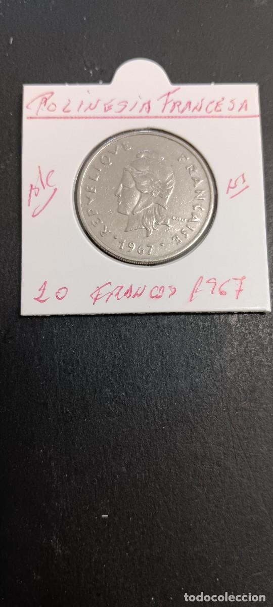 Monedas antiguas de Ocean&iacute;a: POLINESIA FRANCESA 20 FRANCOS 1967 BC KM=6 (NIQUEL)