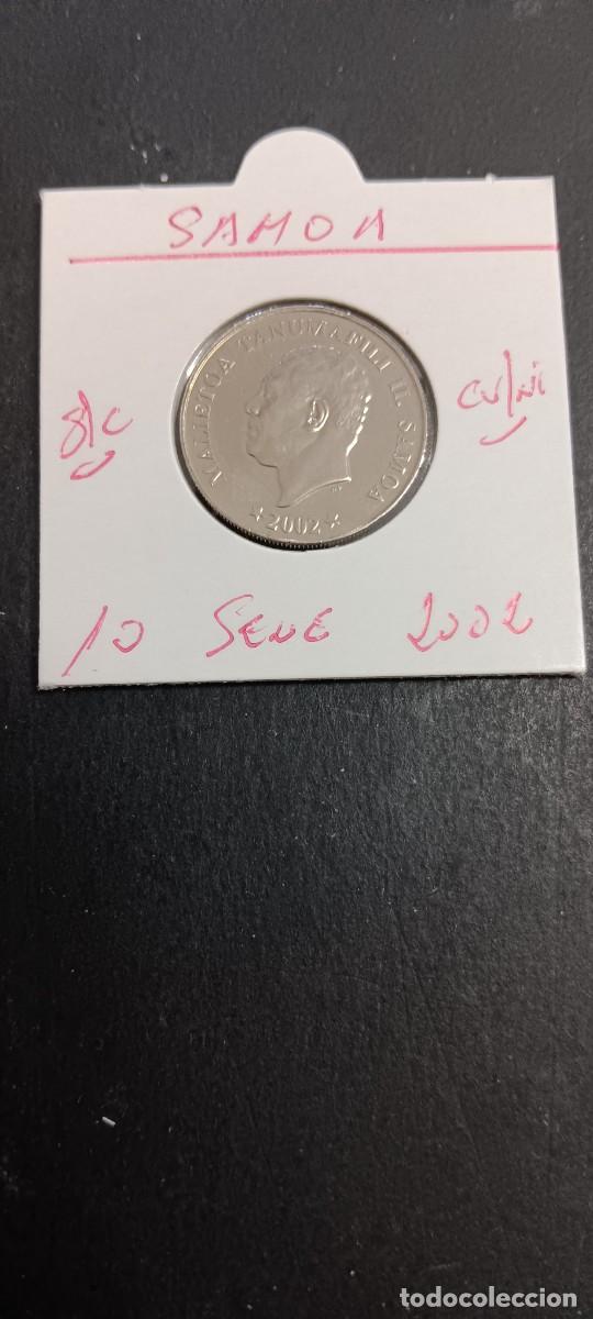 Monedas antiguas de Ocean&iacute;a: SAMOA 10 SENE 2002 S/C KM=132 (CUPRONIQUEL)