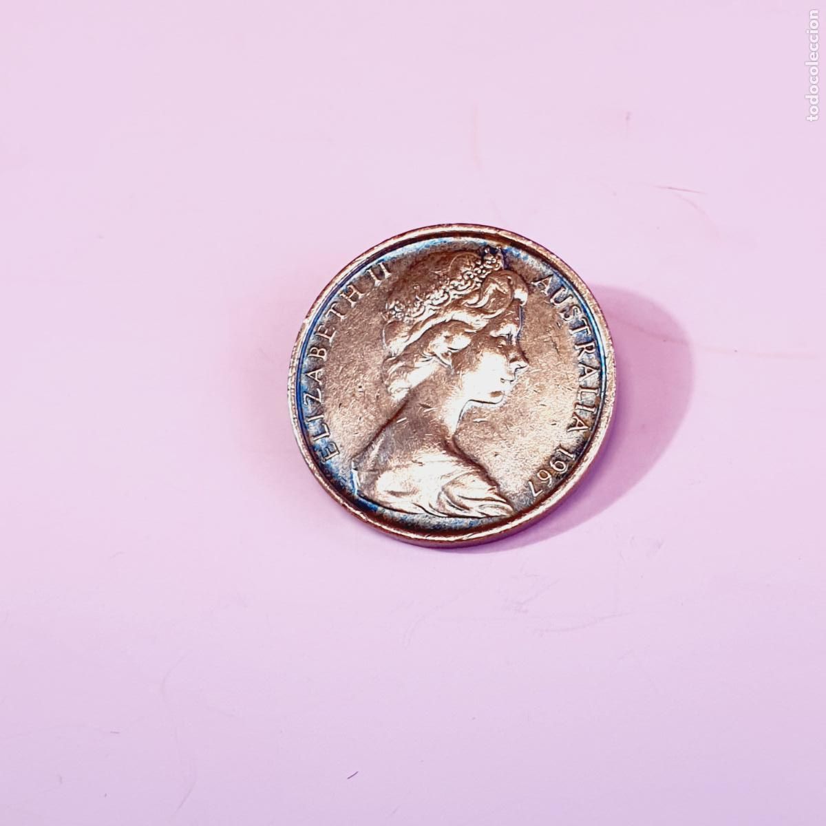 Monedas antiguas de Ocean&iacute;a: MONEDA-AUSTRALIA-1967-ISABEL II-2 CENT-COBRE-BUEN ESTADO.