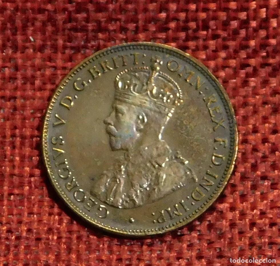 Monedas antiguas de Ocean&iacute;a: Australia - A&ntilde;o 1917 - 1 One half penny