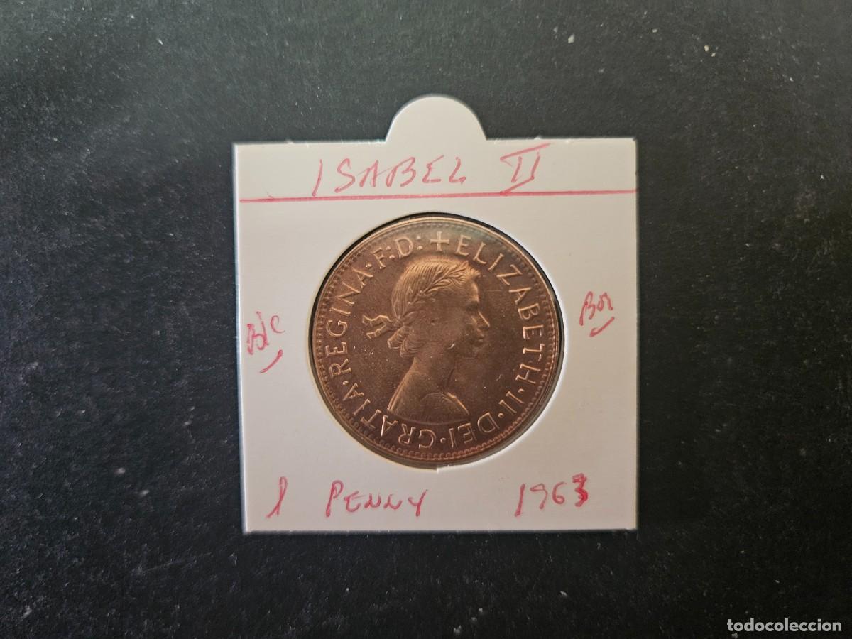 Monedas antiguas de Ocean&iacute;a: AUSTRALIA 1 PENNY 1963 BC KM=61 (BRONCE) ISABEL II