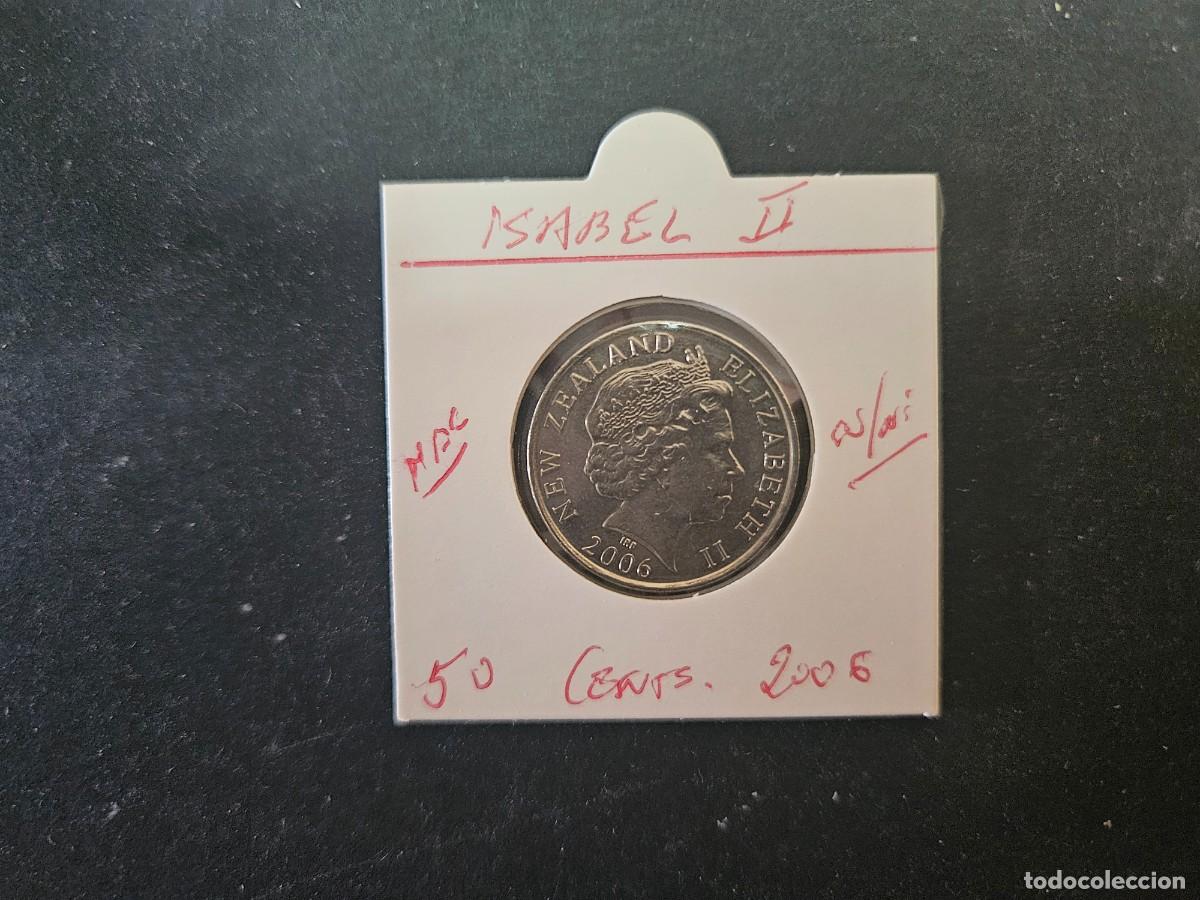 Monedas antiguas de Ocean&iacute;a: NUECA ZELANDA 50 CENTIMOS 2006 MBC KM=119 (CUPRONIQUEL) ISABEL II