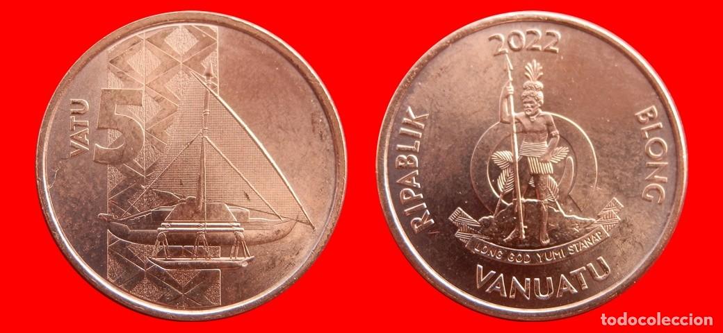 Monedas antiguas de Ocean&iacute;a: 5 VATU 2022 SIN CIRCULAR VANUATU-9059SC
