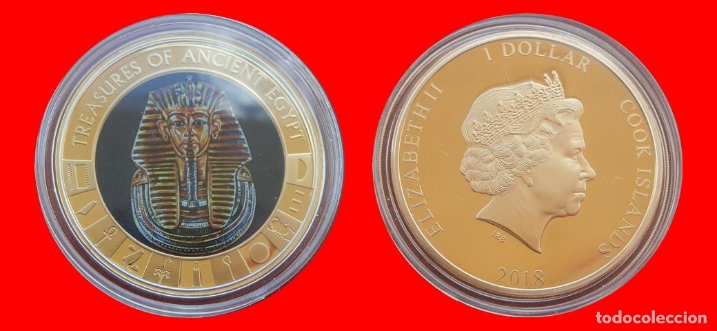 Monedas antiguas de Ocean&iacute;a: 1 DOLAR 2018 SERIE ORO SIN CIRCULAR ISLAS COOK-9701SC