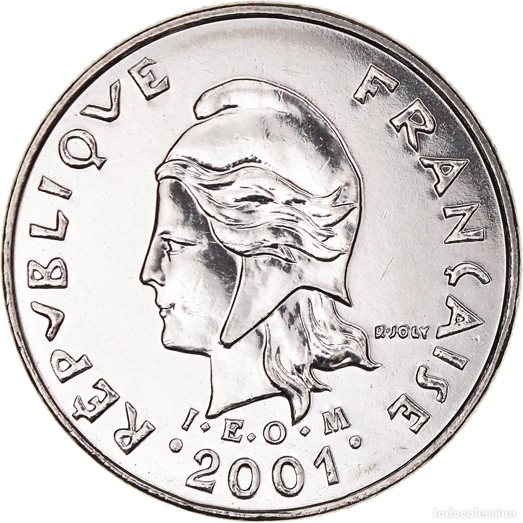 Monedas antiguas de Ocean&iacute;a: [#188530] Moneda, Nueva Caledonia, 10 Francs, 2001, Paris, FDC, N&iacute;quel, KM:11