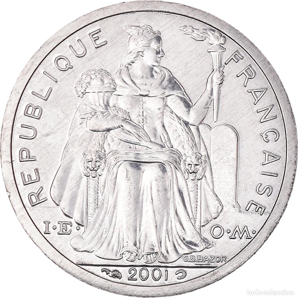 Monedas antiguas de Ocean&iacute;a: [#188532] Moneda, Nueva Caledonia, Franc, 2001, Paris, FDC, Aluminio, KM:10