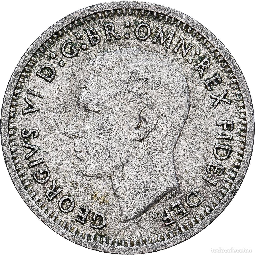 Monedas antiguas de Ocean&iacute;a: [#1252538] Australia, George VI, 3 Pence, 1951, British Royal Mint, Plata, BC