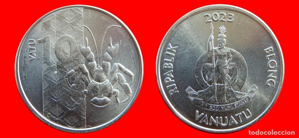 Monedas antiguas de Ocean&iacute;a: 10 VATU 2023 SIN CIRCULAR VANUATU-9060SC
