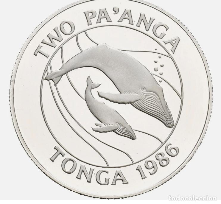 Monedas antiguas de Ocean&iacute;a: TONGA 2 PA'ANGA 1986