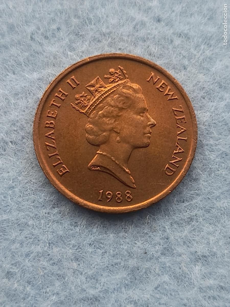 Monedas antiguas de Ocean&iacute;a: Nueva Zelanda. 1 C&eacute;ntimo. A&ntilde;o 1998. Sin circular. - Foto 2