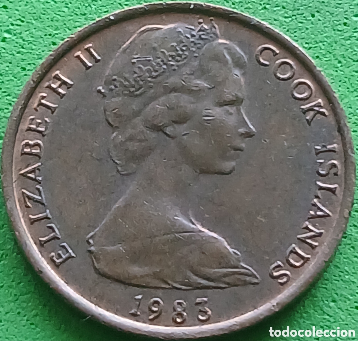 Monedas antiguas de Ocean&iacute;a: Islas Cook 1 cent 1983 km#1 - Foto 2