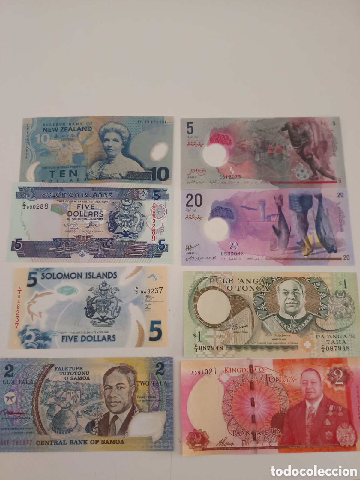 Monedas antiguas de Ocean&iacute;a: Billetes de Oceania. Varios paises