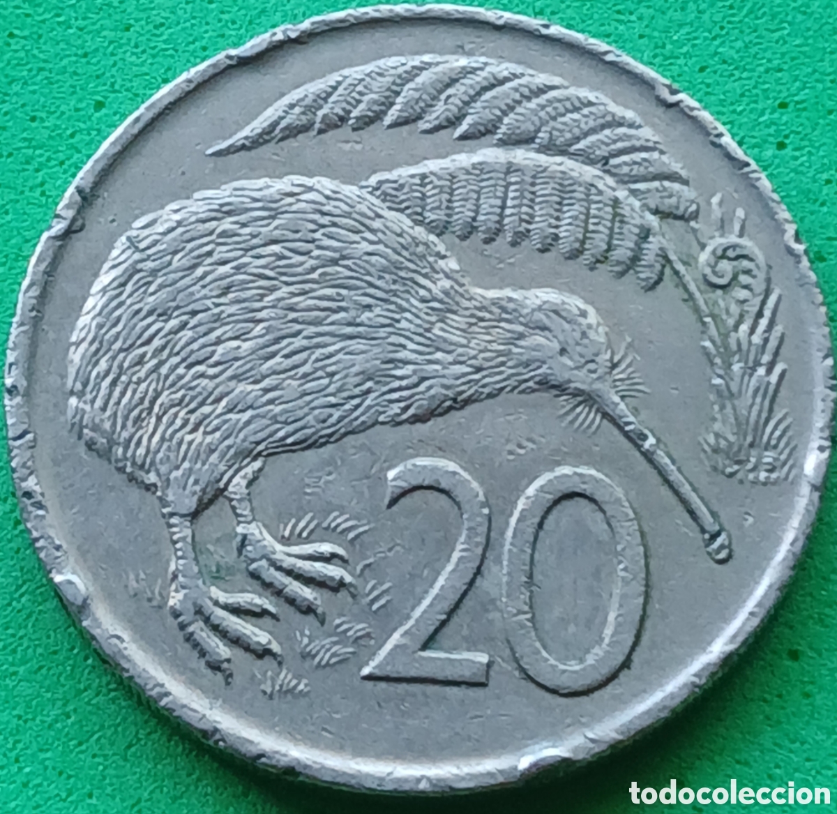 Monedas antiguas de Ocean&iacute;a: Nueva Zelanda 20 cents 1977 km#36