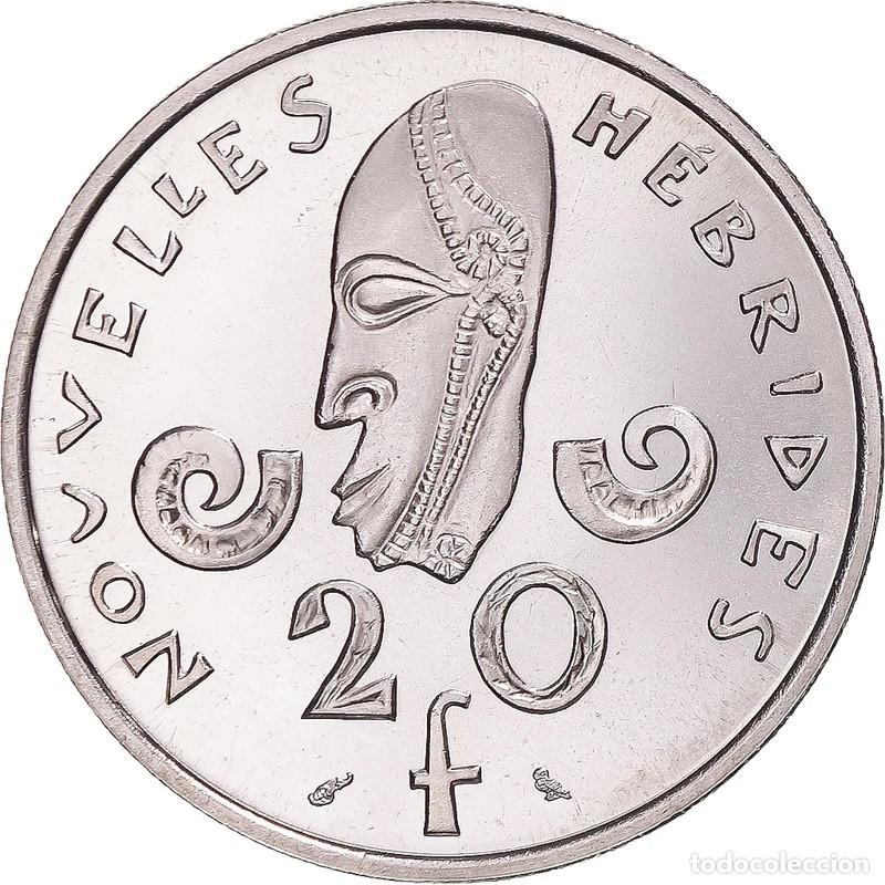 Monedas antiguas de Ocean&iacute;a: NUEVAS HEBRIDAS - 20 FRANCOS - 1967 - NO CIRCULADA - REF&ordf;: KM#E3 - BOLSA SELLADA