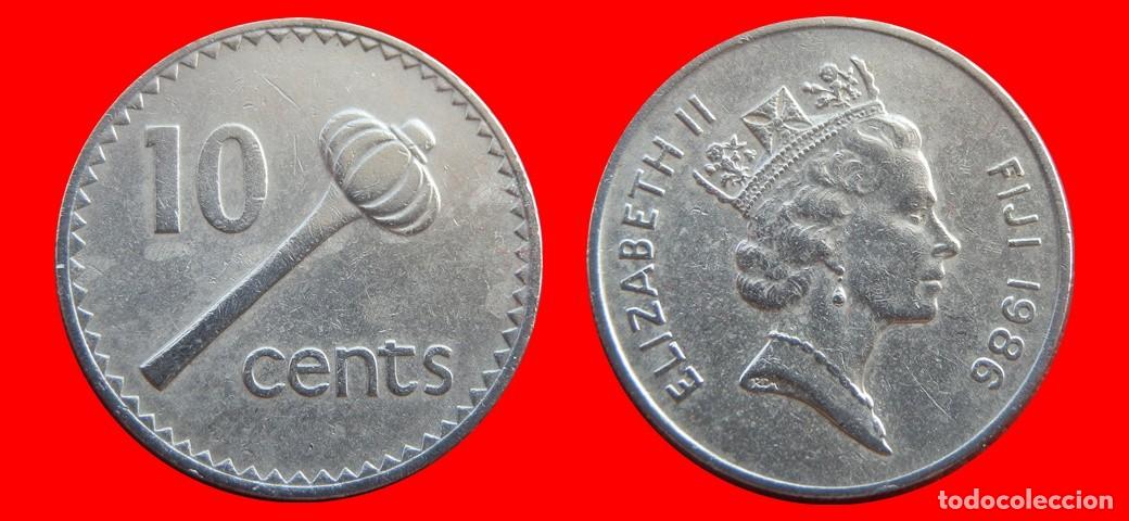 Monedas antiguas de Ocean&iacute;a: 10 CENTAVOS 1986 ISLAS FIJI FIYI-155305