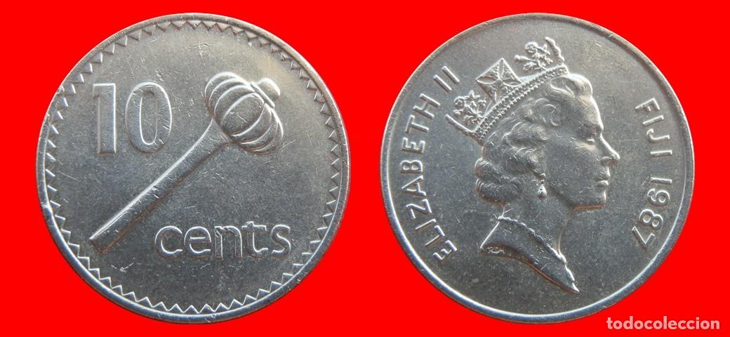Monedas antiguas de Ocean&iacute;a: 10 CENTAVOS 1987 ISLAS FIJI FIYI-155306