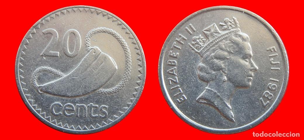 Monedas antiguas de Ocean&iacute;a: 20 CENTAVOS 1987 ISLAS FIJI FIYI-155308