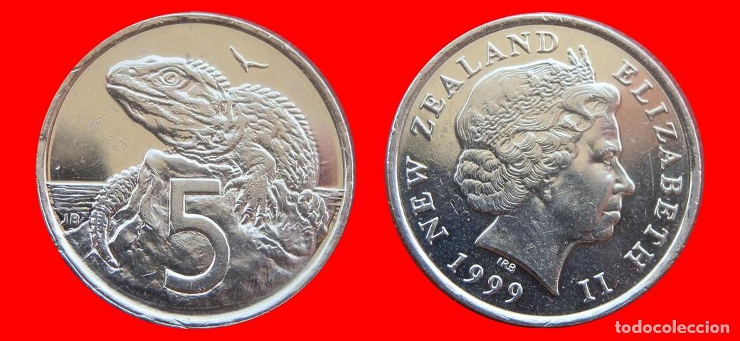 Monedas antiguas de Ocean&iacute;a: 5 CENTAVOS CENTS CENTIMOS 1999 NUEVA ZELANDA-155311