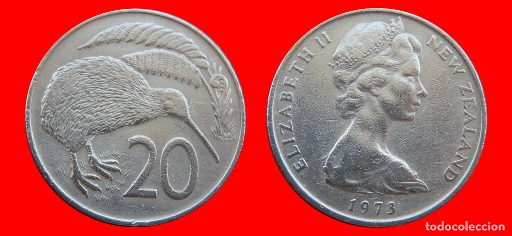 Monedas antiguas de Ocean&iacute;a: 20 CENTAVOS CENTS CENTIMOS 1973 NUEVA ZELANDA-155314