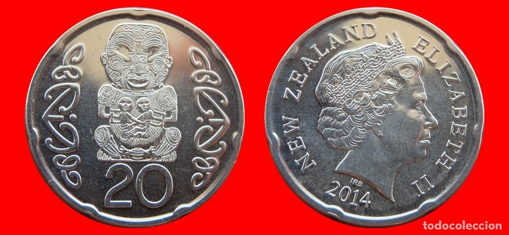 Monedas antiguas de Ocean&iacute;a: 20 CENTAVOS CENTS CENTIMOS 2014 NUEVA ZELANDA-155316