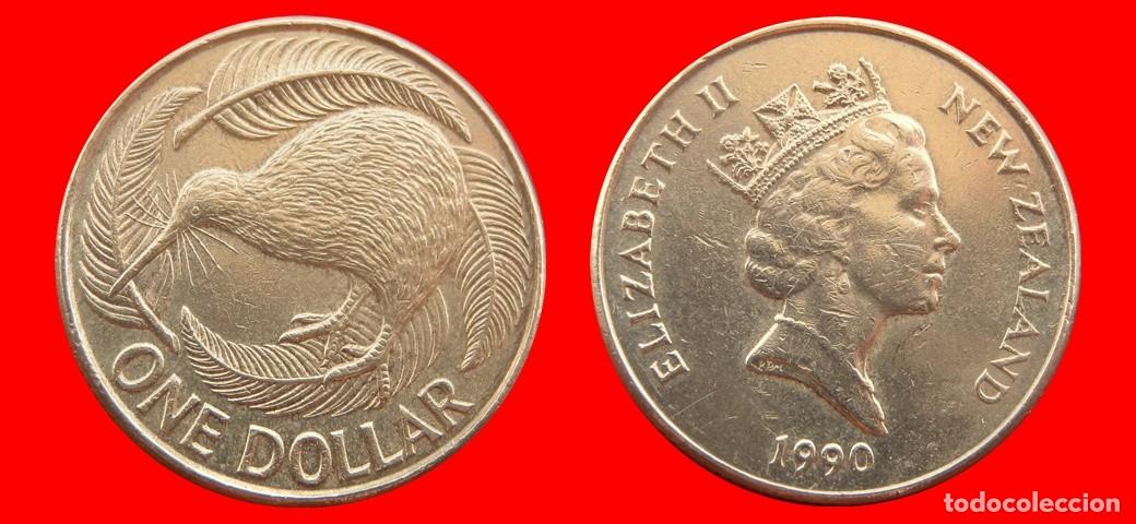 Monedas antiguas de Ocean&iacute;a: 1 DOLAR 1990 NUEVA ZELANDA-155320