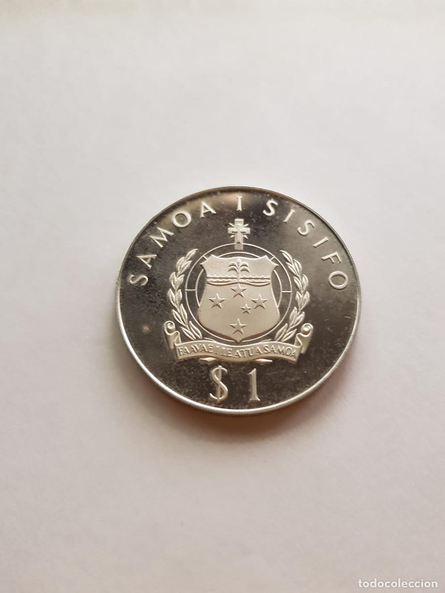 Monedas antiguas de Ocean&iacute;a: SAMOA I SISIFO- 1 DOLAR-1974-PLATA