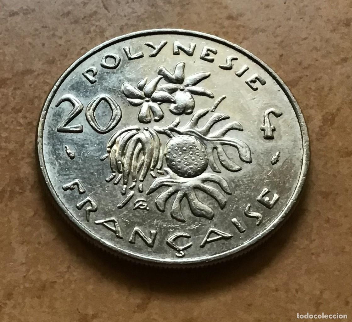 Monedas antiguas de Ocean&iacute;a: 20 francos de Polinesia Francesa. A&ntilde;o 1983