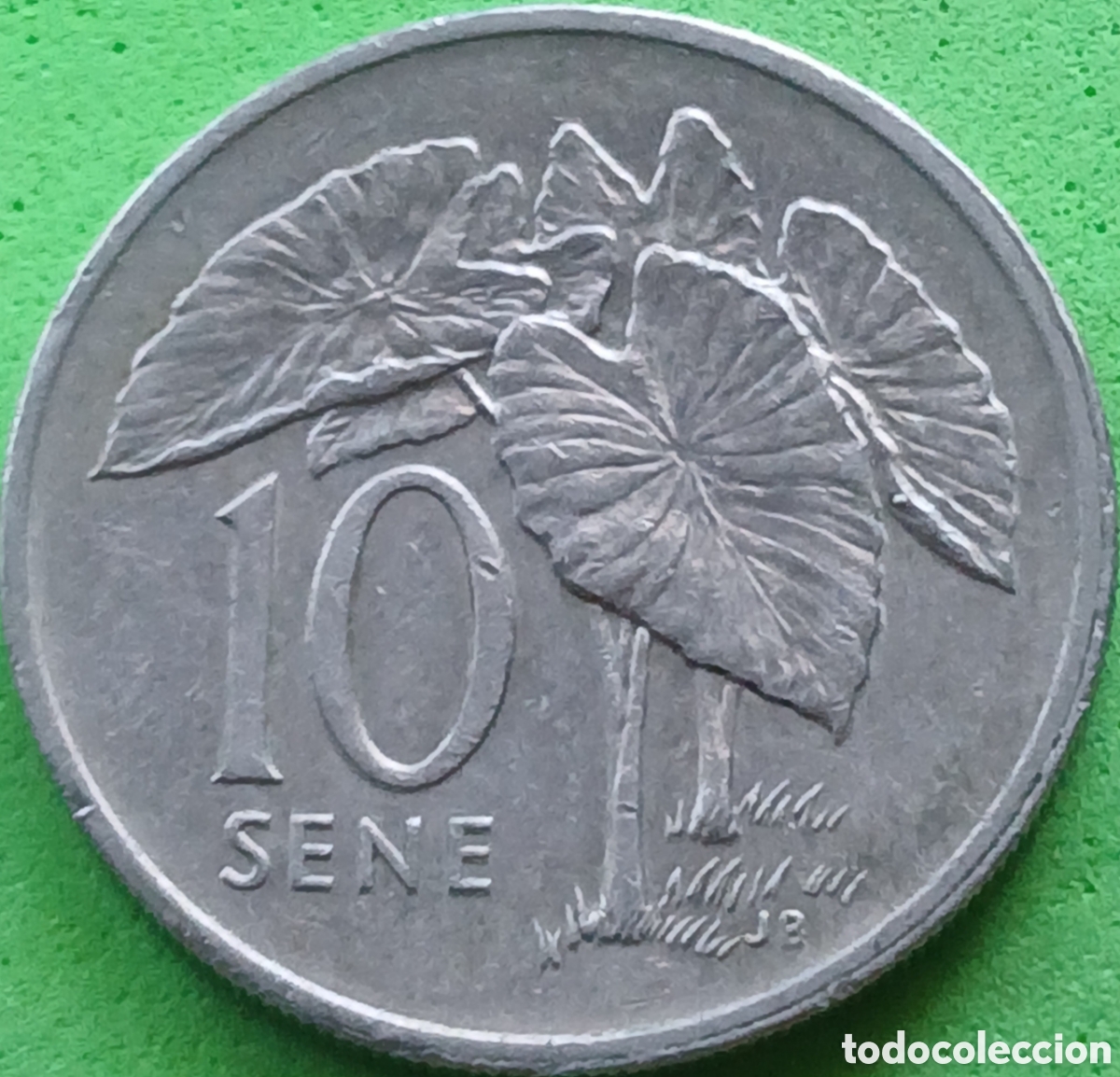 Monedas antiguas de Ocean&iacute;a: Samoa 10 sene 1993 km#15 ESCASA!
