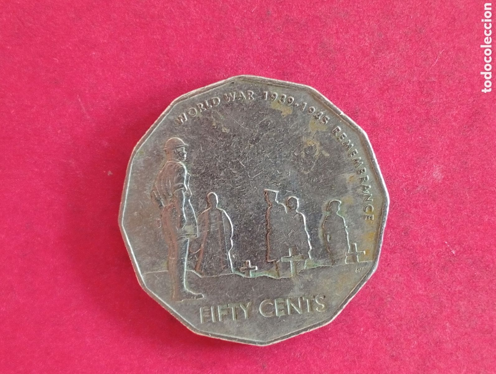 Monedas antiguas de Ocean&iacute;a: 50 cents de Australia 2005 conmemorativa