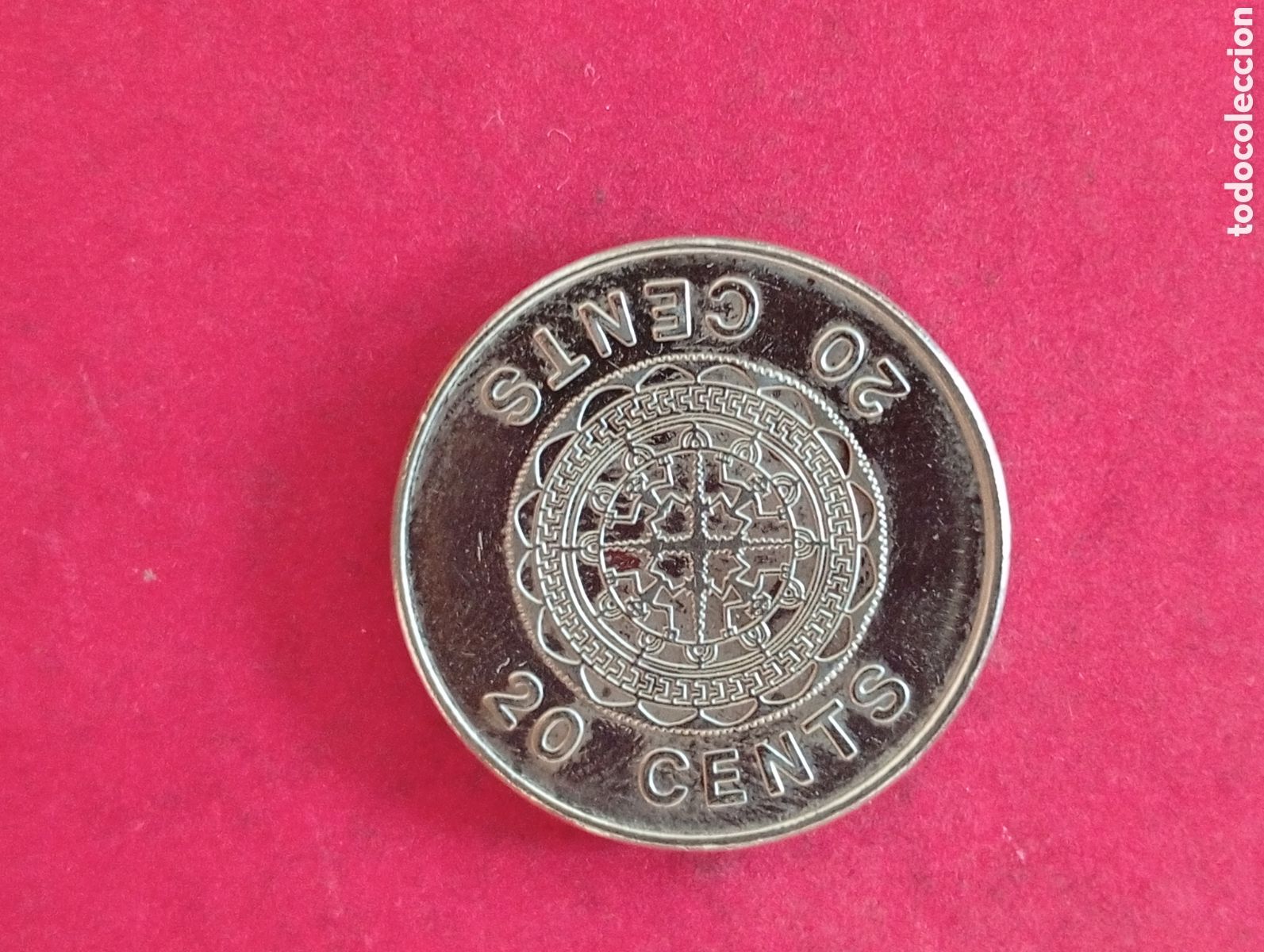Monedas antiguas de Ocean&iacute;a: 20 cents de Salom&oacute;n 2008
